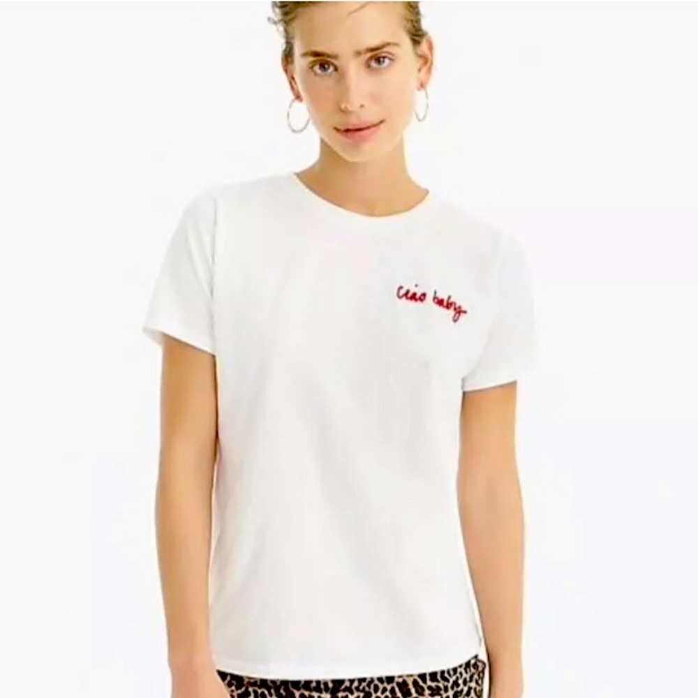 J crew tee Ciao Baby size Large